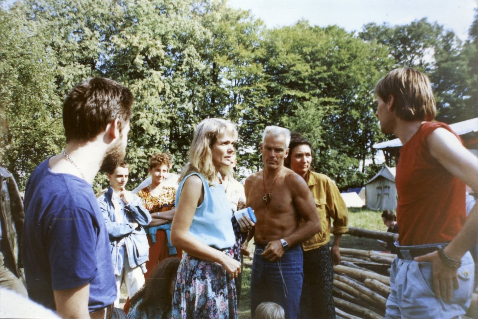Kurs Poła. W środku Lama Ole i Hannah. (Kuchary, 1994 r.)